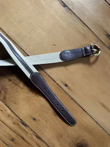 Rare Vintage 1980’s Brioni Roma Made Italy Leather Sailing Belt 95 / 38 1.25in - Picture 1 of 8