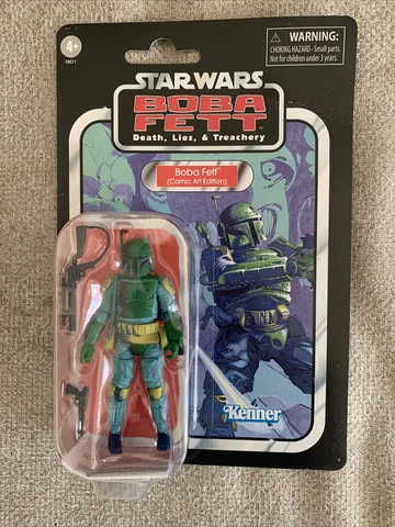Star Wars Vintage Boba Fett Comic Art Edition  RETRO Kenner IN HAND! Cover