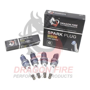 DRAGON FIRE 4 Spark Plugs for 11-21 Chevy Cruze Sonic Encore Trax 1.4L I4 Turbo - Picture 1 of 7