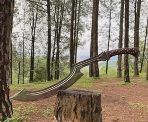 Custom Handmade Carbon Steel Blade Egyptian Khopesh Sword | Hunting | 32 inches - Picture 1 of 7