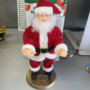 Grammy Holiday Naughty Or Nice Santa With Box Ask And Press Christmas Wish Works - Picture 1 of 16