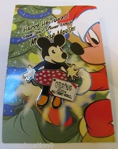 Disney WDW Happy Holidays Pin Pursuit Minnie Mouse Plush Pin - Imagen 1 de 2