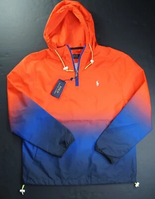 POLO RALPH LAUREN Orange Ombre Lightweight Water-Repellent Pullover Jacket $298 - Image 1 of 4