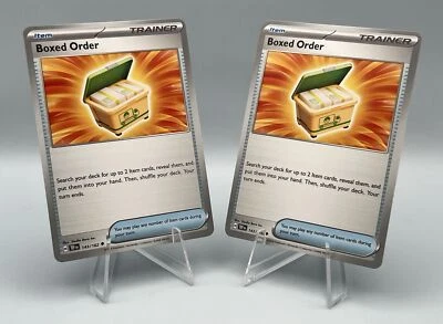 143/162 x2 Boxed Order - SV05 Temporal Forces - Regular NM Pokemon - Image 1 of 2