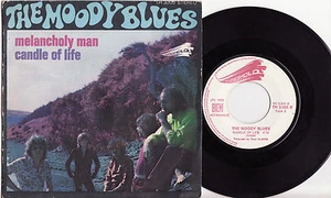 THE MOODY BLUES - MELANCHOLY MAN Ultrarare 1970 french only P/S Single Release! - Picture 1 of 1