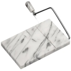 White Marble Cheese Board Stylish Appetizer Platter Parties Events Cooking Bakin - Picture 1 of 1