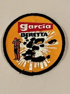 NEW Vintage Garcia Beretta Patch Iron/Sew On Embroidered Guns Firearms Hunting - Picture 1 of 3