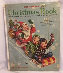 The Golden CHRISTMAS BOOK...stories songs poems HJB vintage 1955 - Picture 1 of 9