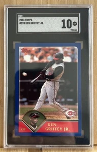 2003 Topps Baseball Ken Griffey Jr. #390 - Cincinnati Reds - SGC 10 gemme ottime condizioni - Foto 1 di 4