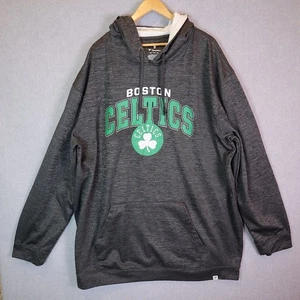 Boston Celtics Hoodie Mens 5XL Grey NBA Basketball Pullover Sweatshirt Fanatics - Foto 1 di 9