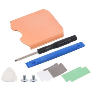 1 Stk M.2 2230 SSD Kühlkörper Kühler Kupferkühlkörper mit Silikon Wärmeleitpads - Bild 1 von 5