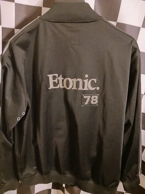 Jaqueta Etonic Track Vintage Tamanho XL Cinza Zíper Completo Manga Longa OG  - Imagem 1 de 4