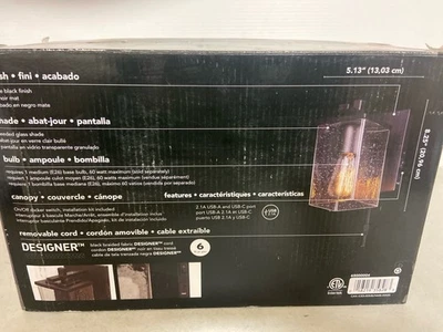 Globe Barrett Plugin wall sconce - Image 1 of 2