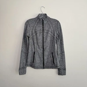 Chaqueta con cremallera Lululemon Define para mujer talla 8 negra jaspeada - Imagen 1 de 10