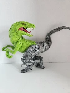 McFarlane Toys Raw10 Raptor Velociraptor Dinosaur Action Attacks Green Mech - Picture 1 of 9