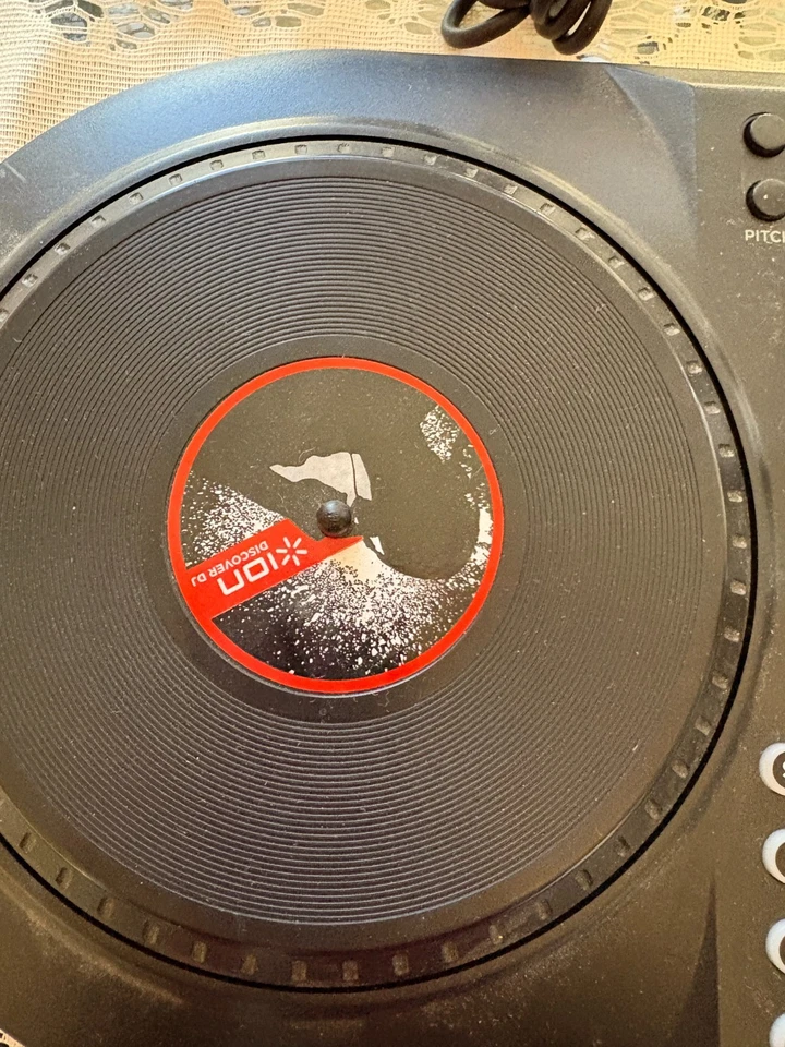 Ion Black Red Discover DJ Controller Scratch USB Audio Deck Mixer Tested Works! - Image 1 of 4
