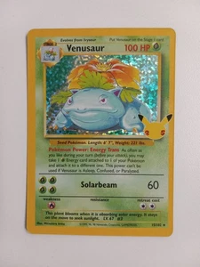 Pokémon TCG Celebrations 25th Anniversary Classic Set Venusaur 15/102 Holo Rare - Picture 1 of 4