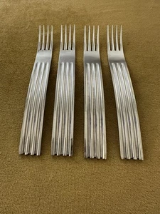 (4) Gabeln Habitat Vintage 18/8 Japan Edelstahl RIDGES — Avantgarde MCM - Bild 1 von 9
