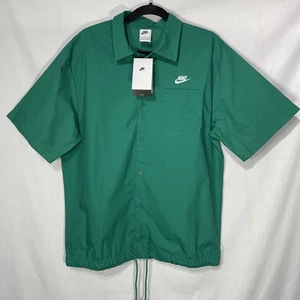 Nike Club Oxford camicia manica corta con bottoni verde uomo taglia small nuova - Foto 1 di 8
