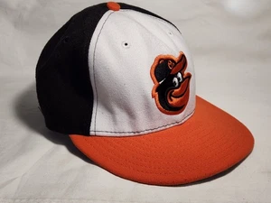 Baltimore Orioles New Era 59Fifty Ballmütze/Kappe Erwachsene Größe 7-1/8 orange weiß - Bild 1 von 8