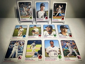 Milwaukee Brewers 11x Lotto 2022 topps heritage - Foto 1 di 1