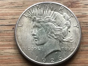 1926-S Peace US Silber Dollar - 90% San Francisco Lot A - Bild 1 von 2