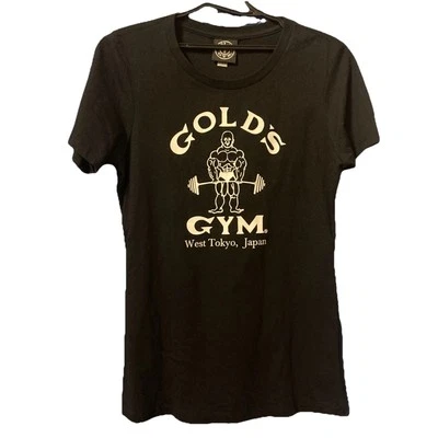 Camiseta grande Golds Gym West Tokyo Japón para mujer logotipo gráfico Foto 1 de 4