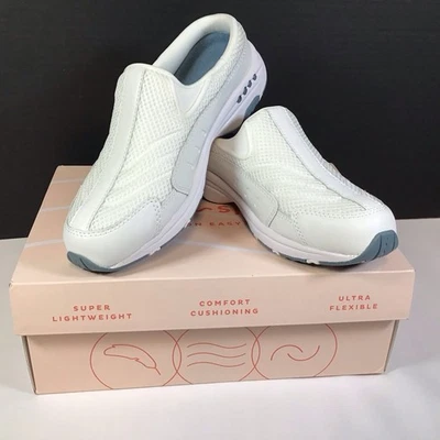 Easy Spirit Travel Time Classic Clogs Women’s TRAVELTIMEWTBLU White Blue 6M New - Изображение 1 из 4