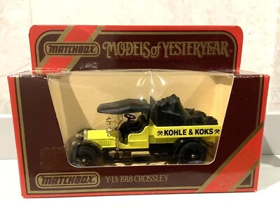 MATCHBOX MODELS OF YESTERYEAR Y-13 1918 CROSSLEY "KOHLE & KOKS" - Image 1 of 4