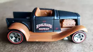 Hot Wheels Hooligan's South Bay 2008 coche misterioso negro mate 1:64 #M6952 suelto - Imagen 1 de 13