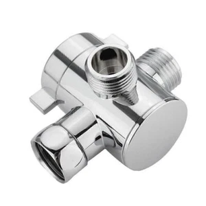3-Wege Dusche Kopf Umsteller-Umstellventil Umschaltventil T-adapter G1/2 D5S6 - Bild 1 von 9