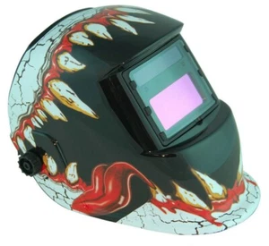 Totalmente nuevo casco de soldadura de oscurecimiento automático + máscara de campana de molienda solar - Imagen 1 de 1
