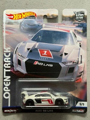 Audi R8 LMS 2018 Hot Wheels Premium pista abierta Car Culture Real Riders Foto 1 de 4