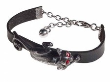 Alchemy England - Cat Sith Wrist strap, Bracelet, Black Feline, Wiccan, Gothic