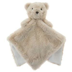 NEW Plush Baby Boys Girls Soft Touch TEDDY BEAR Comforter Blanket Blankie Taggie - Picture 1 of 2