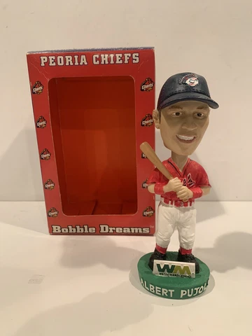 Midwest League Peoria Chiefs SGA 2002 #21 Albert Pujols Baseball Bobblehead Cover