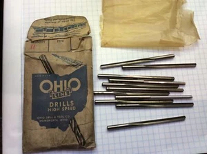 11 pc Ohio Line 3/16" Straight Flute Drills New (682) - Picture 1 of 2