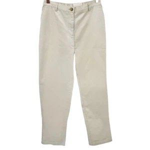 Lands' End Womens 4 High Rise Straight Leg Twill Pants NWT - Picture 1 of 15