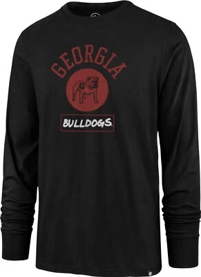 ‘47 Brand Men’s Georgia Bulldogs Black Super Rival Long Sleeve T-Shirt Size XL - Image 1 of 2