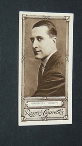 CARD EDWARDS RINGER BIGG 1923 CINEMA STARS CIGARETTES #37 GREGORY SCOTT ACTOR