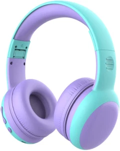 Kids Bluetooth Headphones, Portable Wireless Headset for Kids, Bluetooth 5.3, Ov - Picture 1 of 12