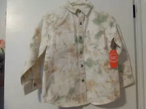 NEW - Boys Wonder Nation Woven Camo Shirt Size XL 14-16 - Picture 1 of 5