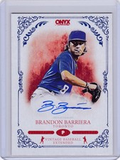 BRANDON BARRIERA 2022 ONYX VINTAGE EXTENDED BASEBALL BLUE INK AUTO /400