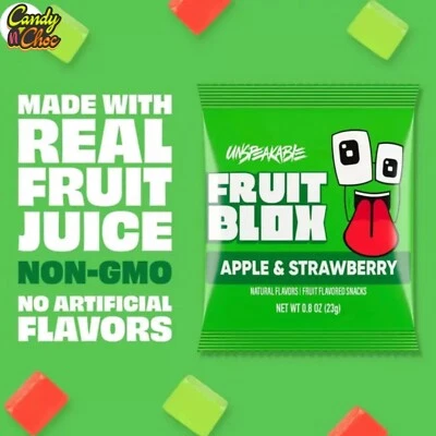FRUIT BLOX JUICE BLOX Juice Blox USA Import All Flavours As Seen On You Tube Apple Fruit Blox Snack