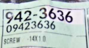 GM OEM GENUINE GM SCREW, RETAINER, LICENSE PLATE FRAME  - 09423636 SET OF 2  NEW - Bild 1 von 2