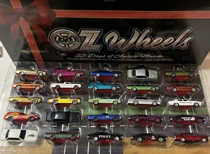 Oz Wheels 1/64 Advent Calendar - 25 Cars INCLUDES RAW CHASE Opened - Picture 1 of 3