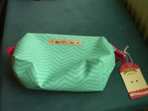 BLUE PINK COSMETIC MAKE UP BAG HOW SWEET IT IS new with tag - Picture 1 of 5