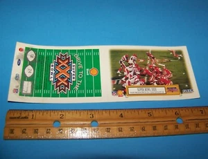 Super Bowl XXIII Shell Drive To The Super Bowl Game Piece / Fleer Mini Card 1995 - Picture 1 of 2