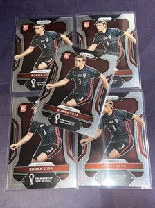 (5x) BORNA SOSA RC 2022 Panini Prizm FIFA World Cup #55 ROOKIE BASE LOT Croatia - Picture 1 of 2