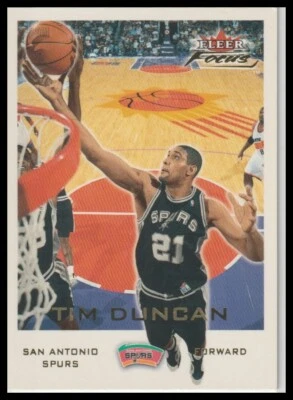 2000 Tim Duncan Fleer Focus Basketball #113 San Antonio Spurs - Image 1 of 2